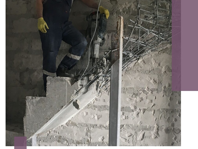 Демонтаж металлических и бетонных лестниц в Сибае