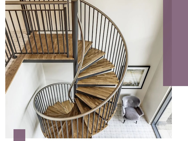 Монтаж винтовых лестниц под ключ в Сибае за 1 этап работ