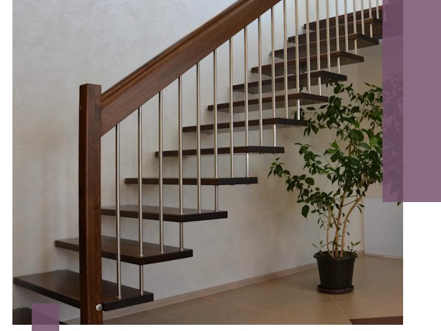 Лестницы на больцах под ключ в Сибае – изготовление и монтаж