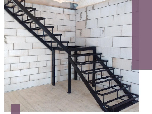 Лестницы на металлокаркасе под ключ в Сибае — изготовление и монтаж