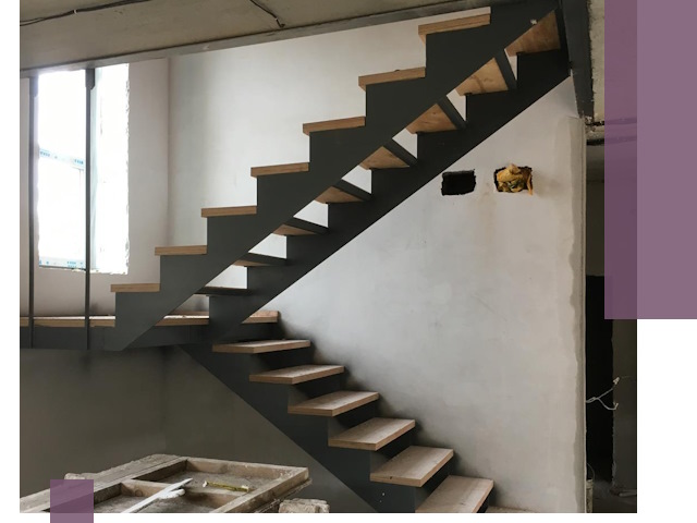 Изготовление лестниц на металлокаркасе в Сибае от производителя