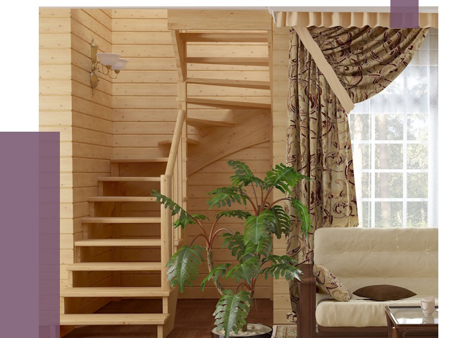 Лестницы для дачи в Сибае от 76299 руб.  | ПРОЛЁТ-Сба