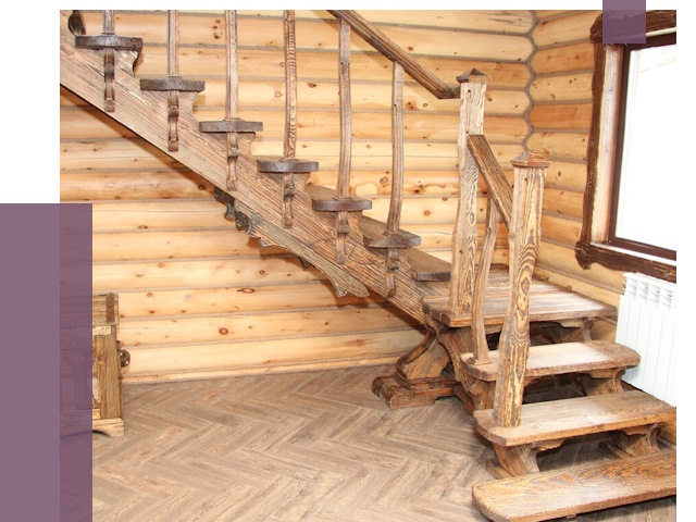 Лестницы в баню в Сибае от 19216 руб. — изготовление | ПРОЛЁТ-Сба