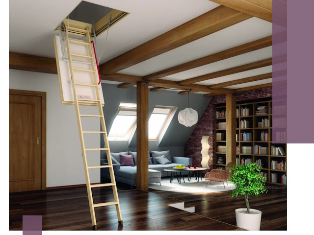 Чердачные лестницы под ключ в Сибае: изготовление и монтаж