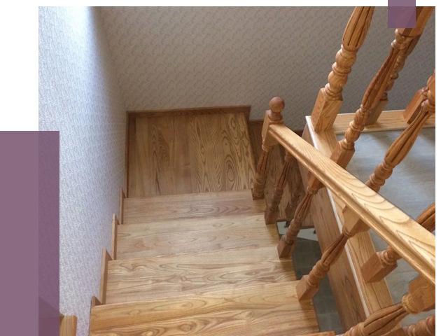 Сосновые лестницы в Сибае под ключ от 8118 руб.  | ПРОЛЁТ-Сба