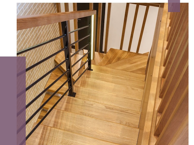 Лестницы из ясеня в Сибае под ключ от 10070 руб. 