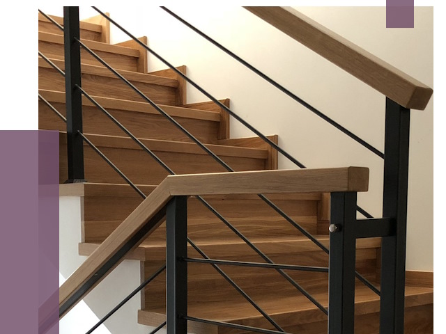 Обшивка металлической лестницы деревом в Сибае от 4367 руб. 