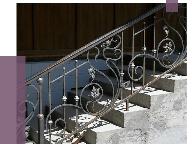 Кованые перила в Сибае от 8735 руб. под ключ — качество от ПРОЛЁТ-Сба
