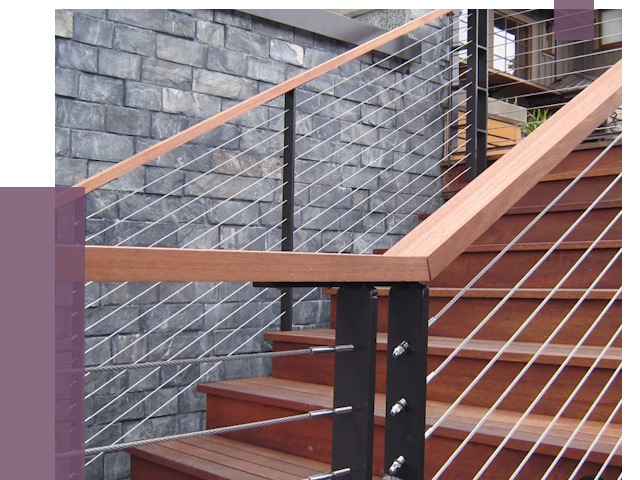 Тросовые перила под ключ в Сибае от 7810 руб. 