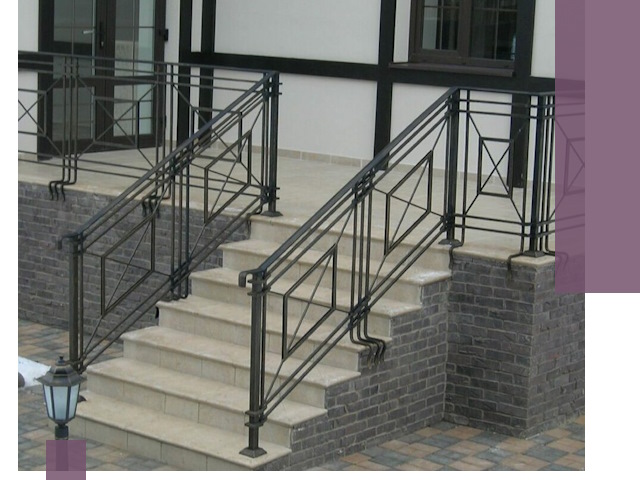 Перила для крыльца в Сибае — монтаж, изготовление и установка