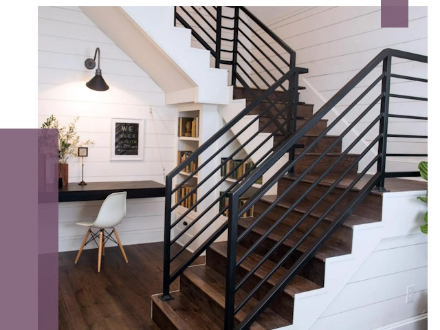 Перила для лестницы в доме в Сибае от 7450 руб. — ПРОЛЁТ-Сба