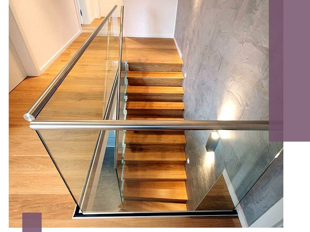 Перила для лестницы в доме — изготовление и монтаж в Сибае