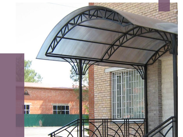 Металлические навесы и козырьки в Сибае от 12845 руб.