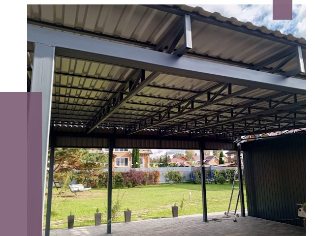 Монтаж навесов в Сибае от 7399 руб. — установка навеса | ПРОЛЁТ-Сба