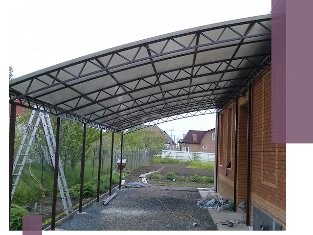 Профессиональный монтаж навесов под ключ в Сибае