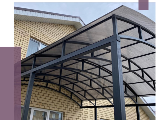 Монтаж козырьков в Сибае от 11561 руб. | ПРОЛЁТ-Сба