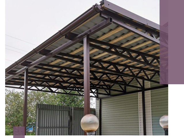 Навесы под ключ в Сибае: изготовление, монтаж и гарантия