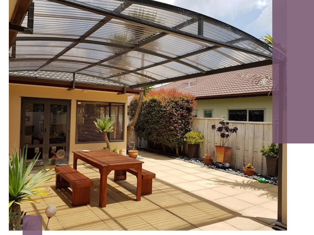 Навесы во двор под ключ в Сибае — изготовление и монтаж