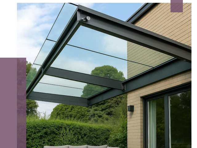 Стеклянные навесы и козырьки в Сибае от 12331 руб.