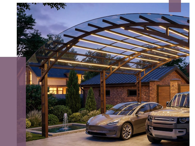 Металлические навесы в Сибае от 12742 руб. под ключ — ПРОЛЁТ-Сба