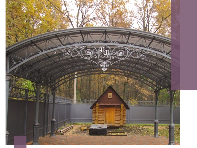 Кованые навесы премиум-класса под заказ в Сибае