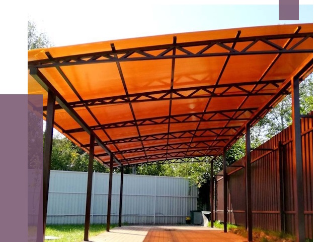 Односкатные навесы под ключ в Сибае от 13205 руб. 