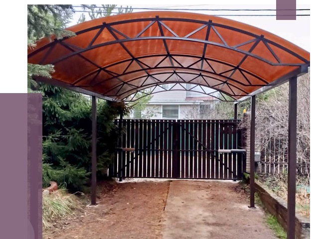 Арочные навесы в Сибае от 12794 руб. — изготовление и монтаж | ПРОЛЁТ-Сба