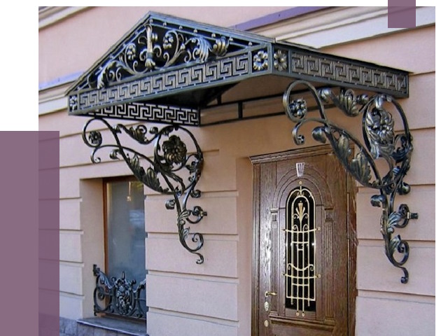 Кованые козырьки в Сибае под ключ от 12794 руб. — ПРОЛЁТ