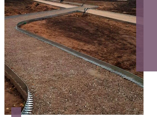 Металлические бордюры под ключ в Сибае — изготовление и монтаж