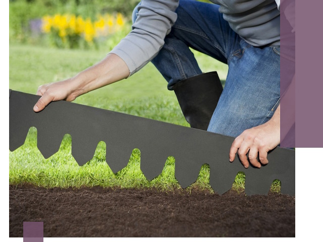 Металлические бордюры для газона в Сибае — изготовление и монтаж