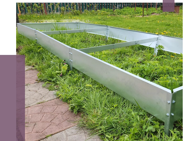 Металлические бордюры для грядок в Сибае от 1798 руб.