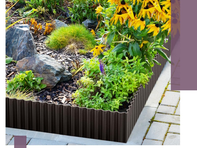 Металлические бордюры для клумб в Сибае — производство и монтаж